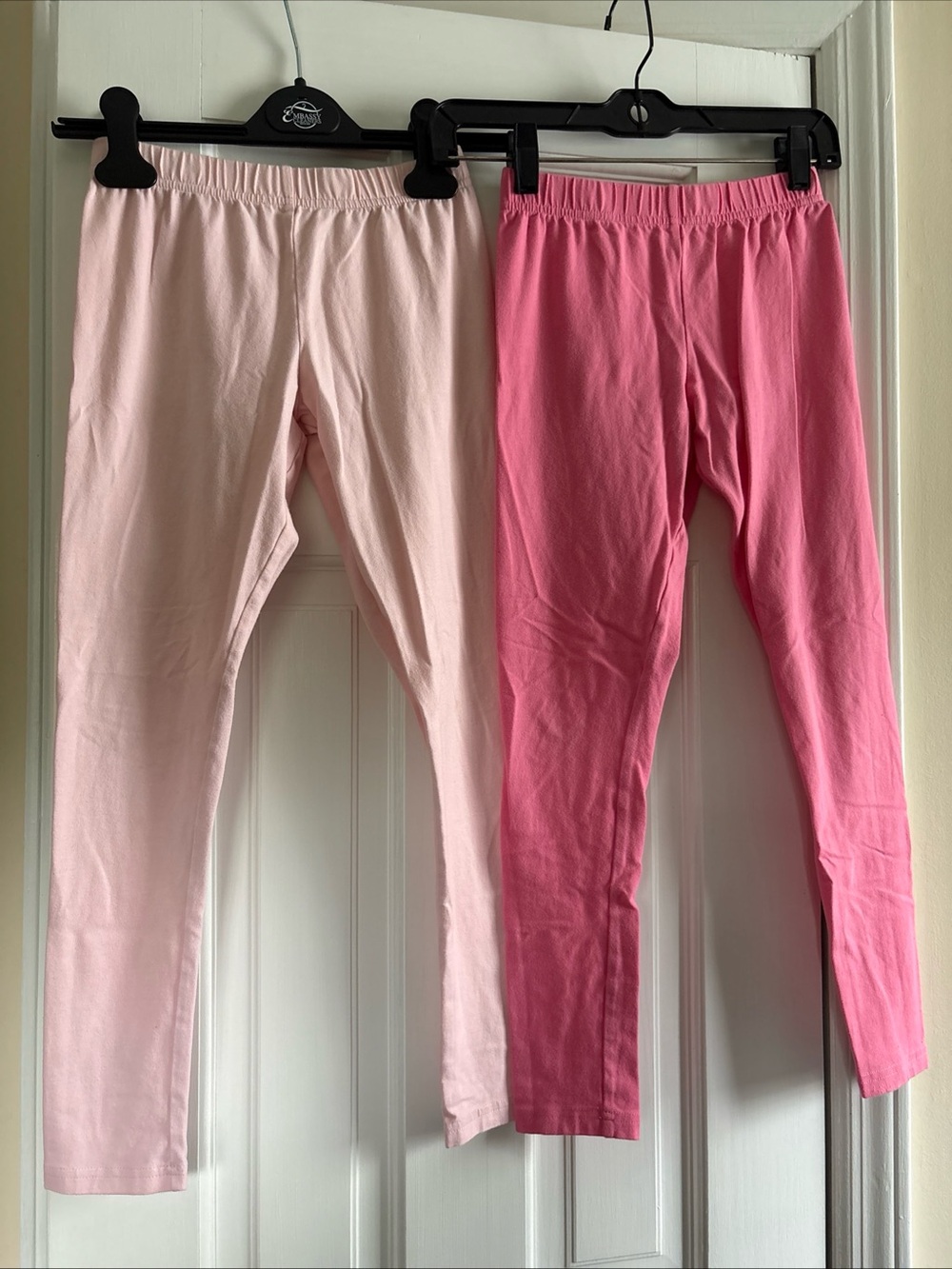 Carter's Light Pink and Bright Pink Girls' Cotton Leggings - 2 Pack, size 12